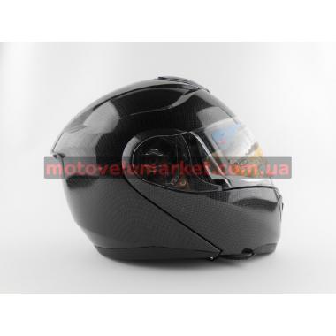Мотошлем FXW HF-119 (модуляр) CARBON BLACK